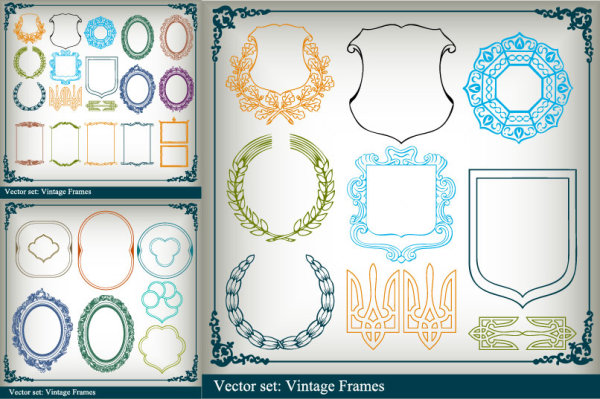 Graphics frame vector