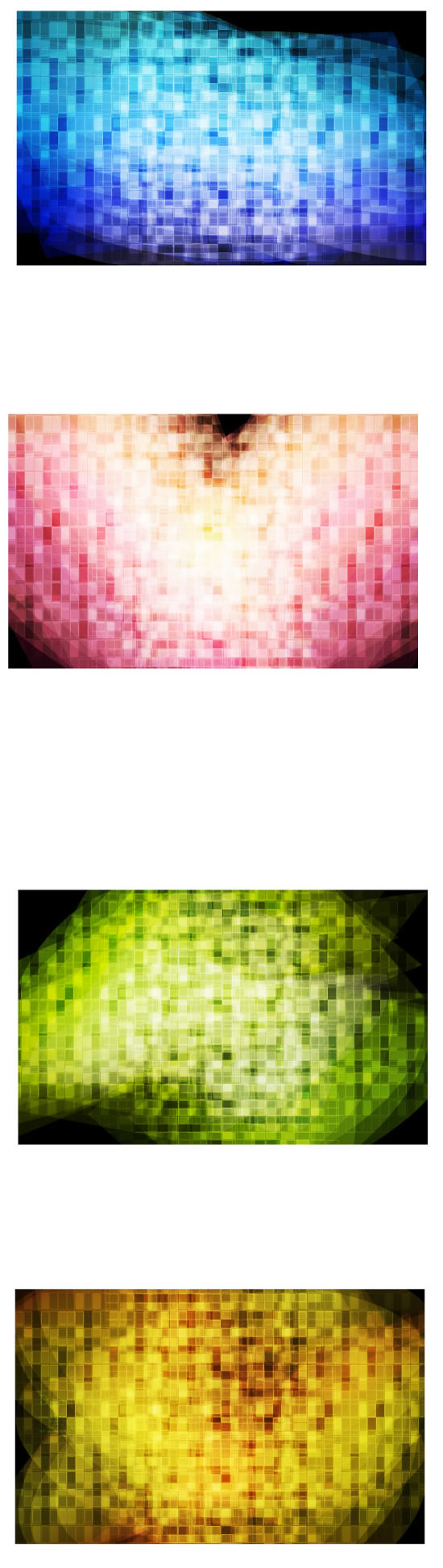 Colorful mosaic background vector set