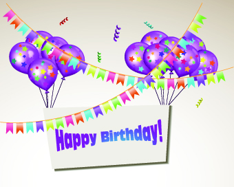 happy birthday happy colored balloons balloon background 
