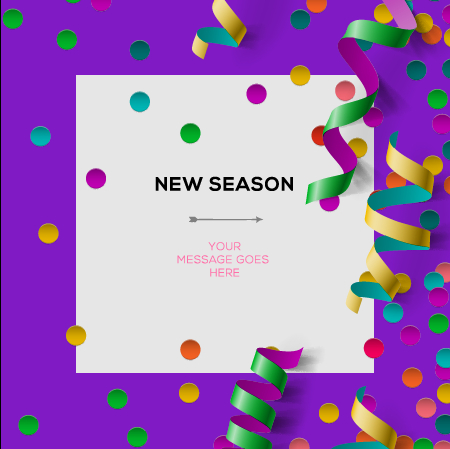 Blank paper advertisement background template set 01