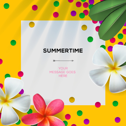 Blank paper advertisement background template set 04