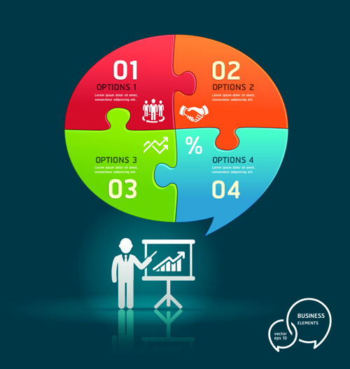 Concept Business infographics vector 01