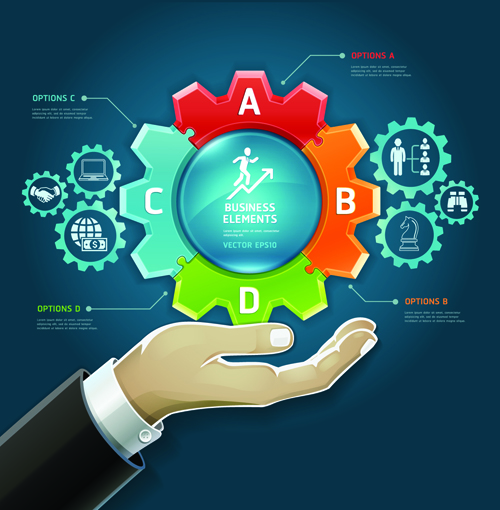 Concept Business infographics vector 05