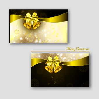 greeting golden christmas cards 