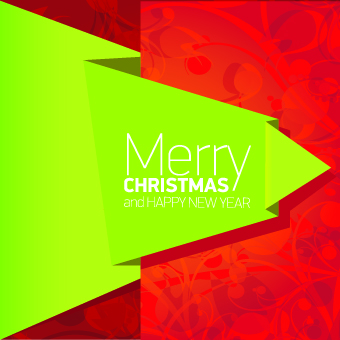 creative origami creative christmas background vector background 2014 