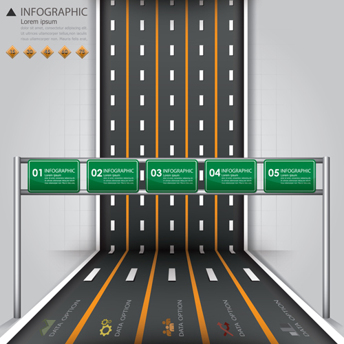 affic Infographic elements vector 03 City street traffic Infographic elements vector 03
