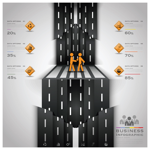 traffic street infographic elements element 