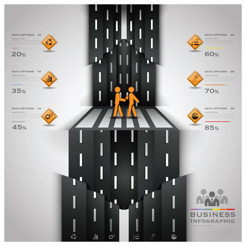 affic Infographic elements vector 05 City street traffic Infographic elements vector 05