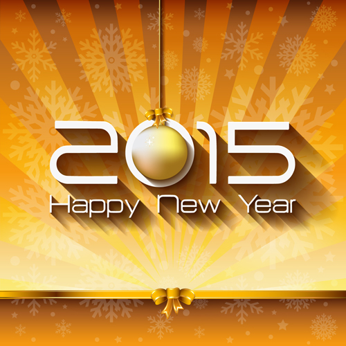 Creative New Year 2015 and christmas background 03