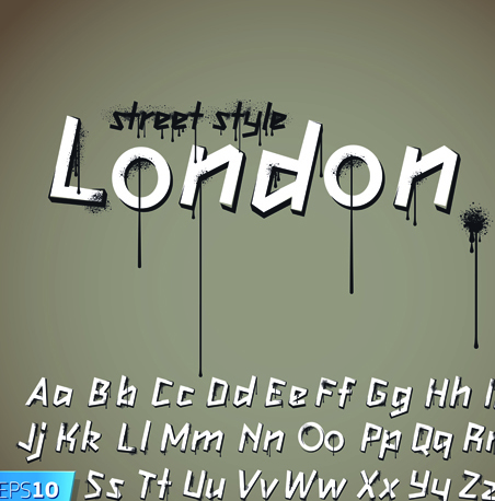 Funny Alphabet with creative font design vector 03