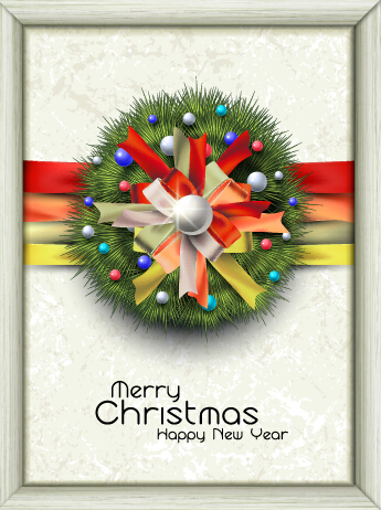 Creative christmas frame background vector design
