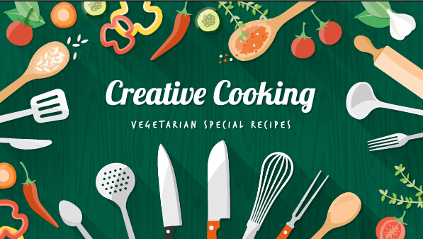 creative cooking background 