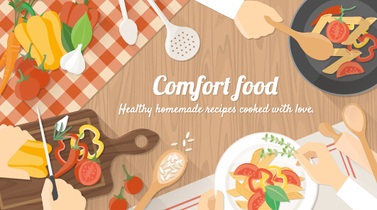 Creative cooking design background vectors 06