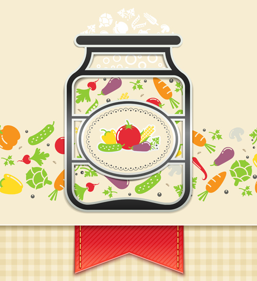Cute restaurant menu cover vectors 04