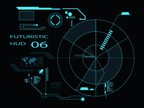uristic concept background vector 03 Dark blue futuristic concept background vector 03