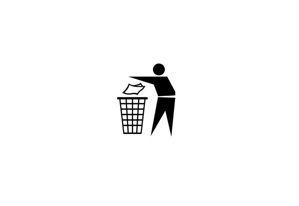 Do not litter vector icon