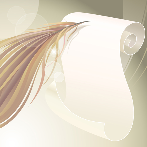 eather with background vector set 05 Dynamic feather with background vector set 05
