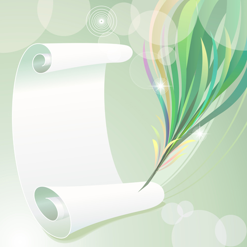 eather with background vector set 07 Dynamic feather with background vector set 07