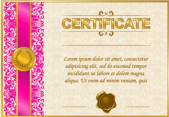 Excellent certificate and diploma template design 01