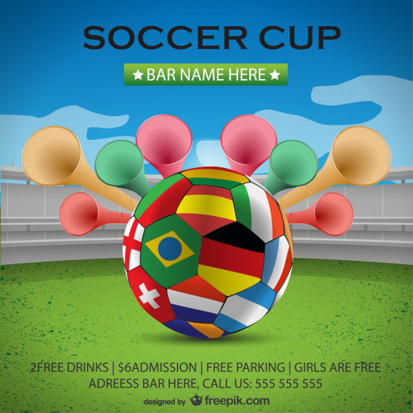 World Cup football Creative background background 