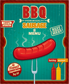 Grunge vintage styles food poster vector 03