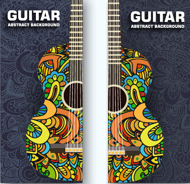 guitar banner abstract 