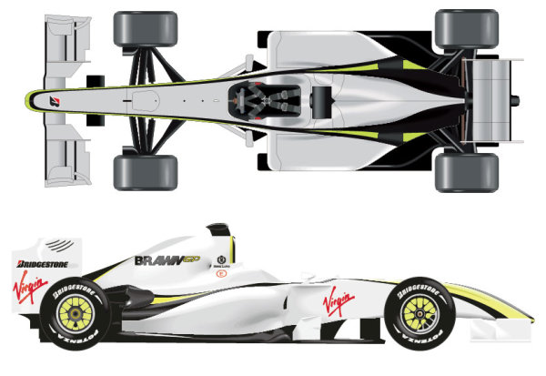 F1 Racing Model elements vector