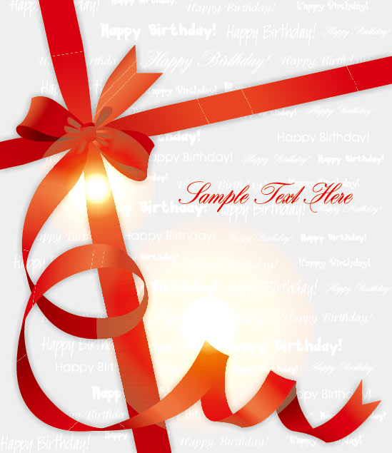 ribbons red gift cover 