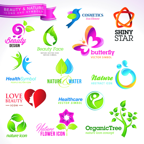 Different industries Icons and Symbols vector 01