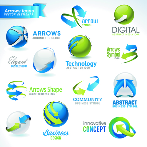 Different industries Icons and Symbols vector 03
