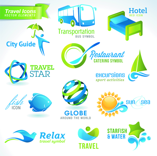 Different industries Icons and Symbols vector 04