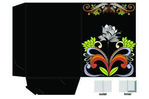 Exquisite of Pattern box design vector 08