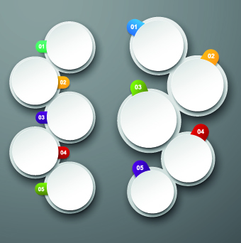 Round and numbered vector 02