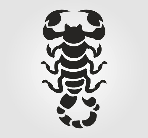 silhouette scorpion material 