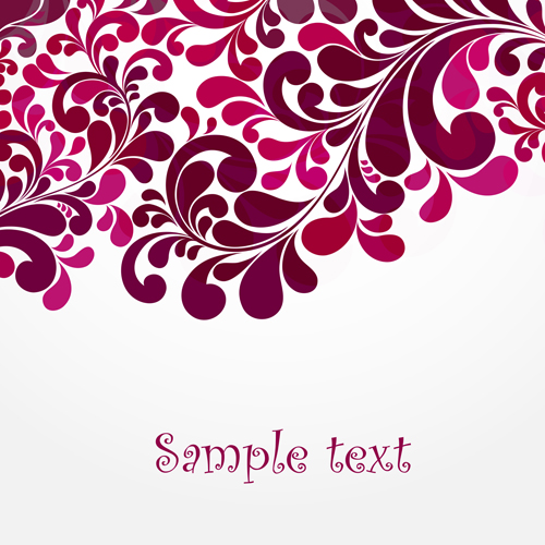 orative pattern vector background 03 Simple floral decorative pattern vector background 03