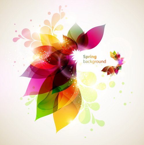 colorful design background vector 01 Smooth and colorful design background vector 01