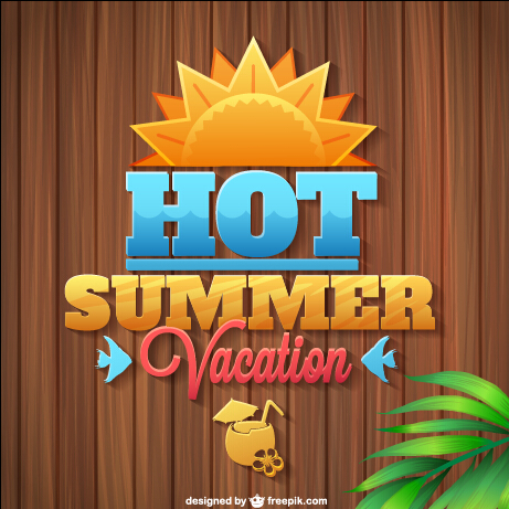 wooden vacation summer background vector background 