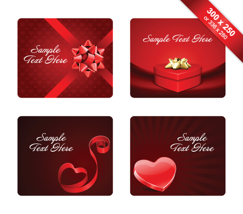 Various valentine day cards card 