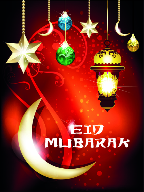 Vector background Eid Mubarak Islamic design 02 