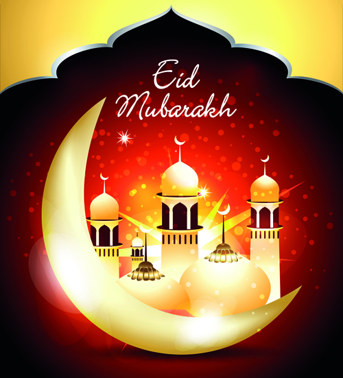 Vector background Eid Mubarak Islamic design 04 