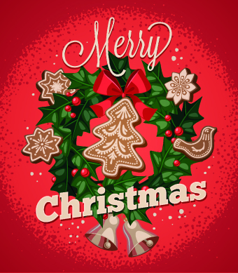 Vintage christmas background art
