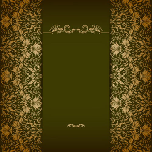 Vintage luxury floral background art 02