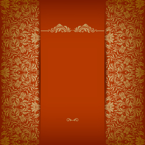 Vintage luxury floral background art 03