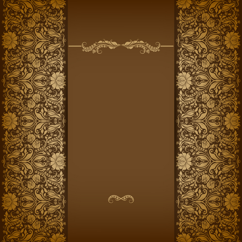 Vintage luxury floral background art 06