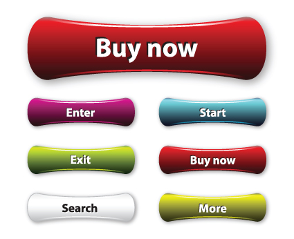 Shiny Web button vector Collection 02