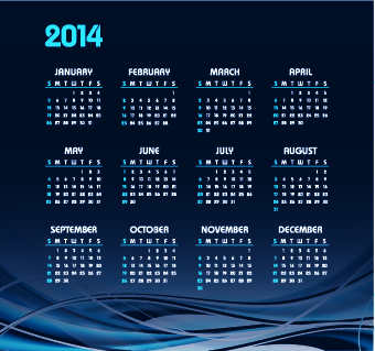 calendar 2014 