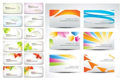 Fashion elegant business cards vector set Fashion elegant business cards vector set