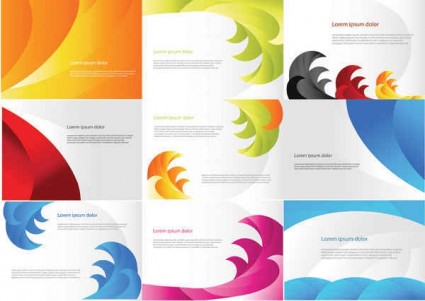templates color cards business 