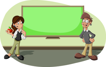 Funny cartoon people illustration 05