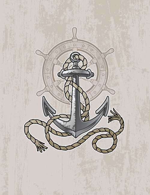 Different Marine pattern design elements vector 02